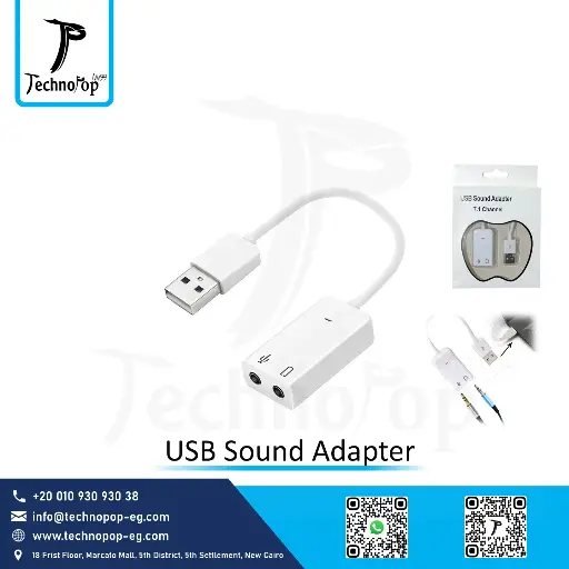 [Computer Accessories] USB Sound Adapter Apple