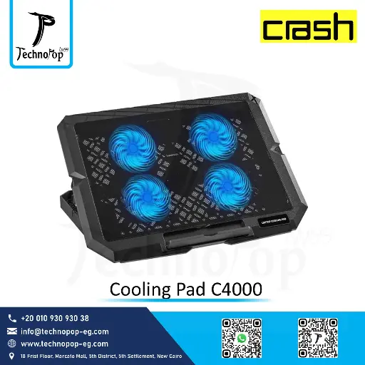[Computer Accessories] Cooling Pad Gaming Crash C4000